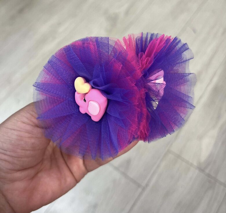 Rankų darbo plaukų gumelės 'Drambliukas" 