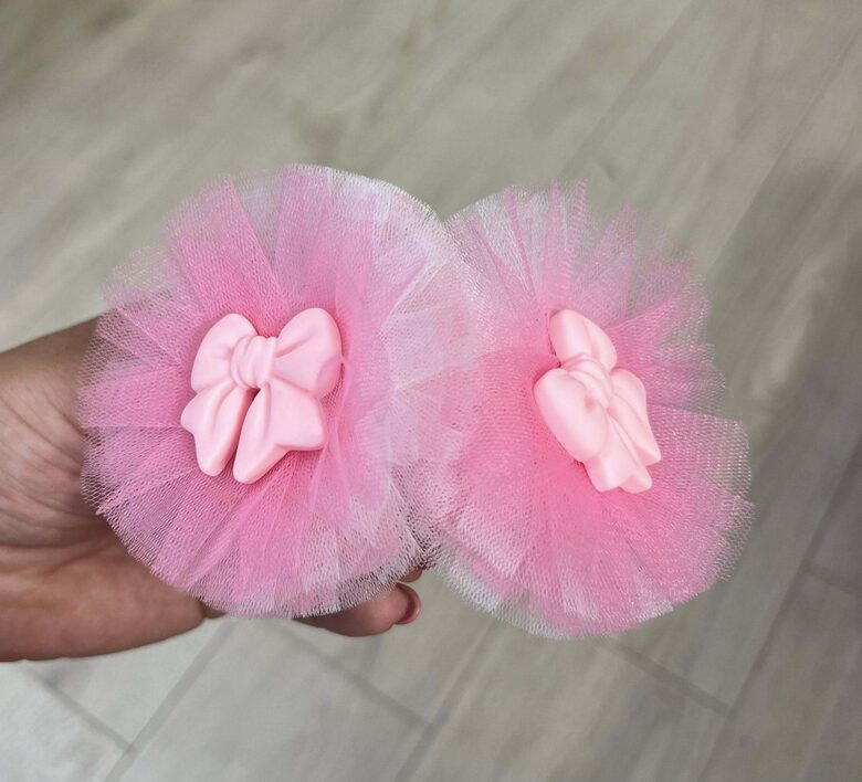 Rankų darbo plaukų gumelės "Bantukas" 