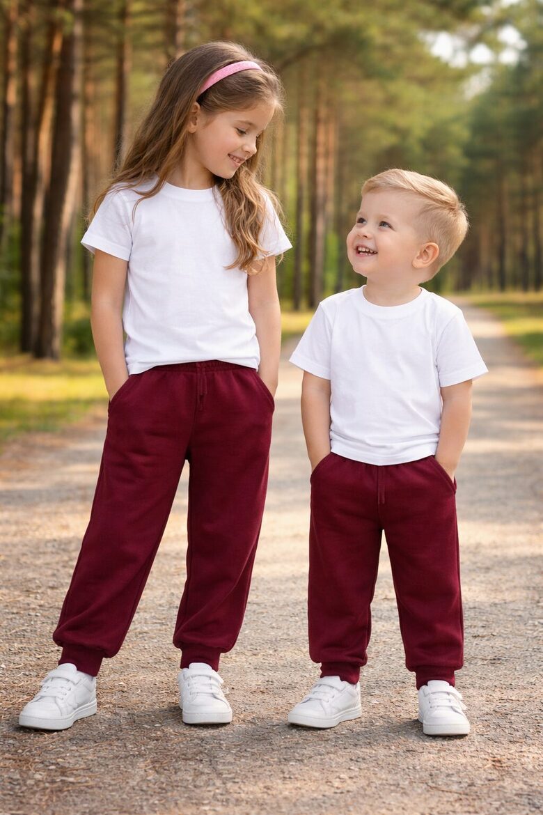 (92-140) Kelnės "Burgundy" 11-14eu.