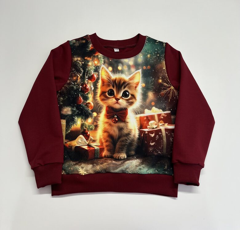 (104-128) Palaidinukė “Kalėdinis kačiukas”