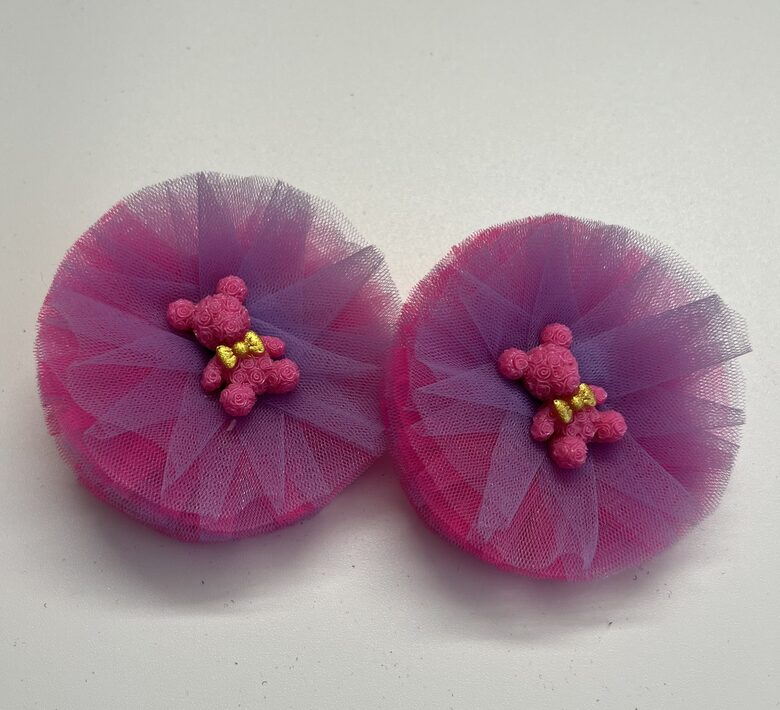 Plaukų gumelės “Rožinis meškiukas”