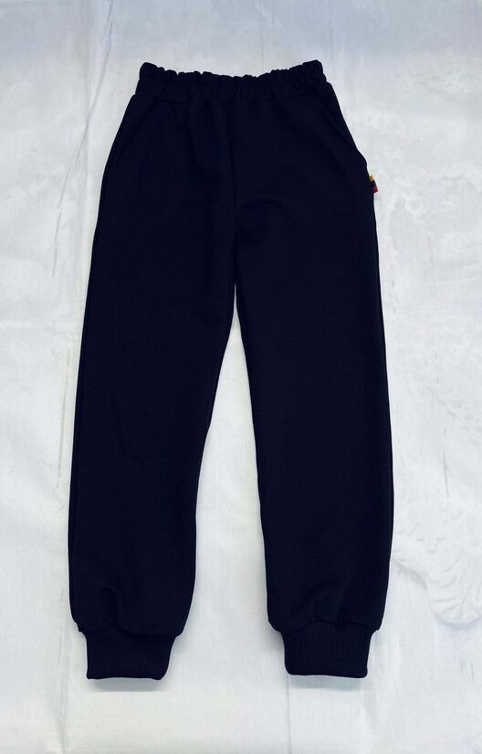 (92-140) Medvilninio kilpinio kelnės "Juodos" 