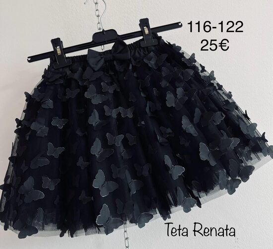 (116-122) Tiulinis sijonukas "Drugeliai" 