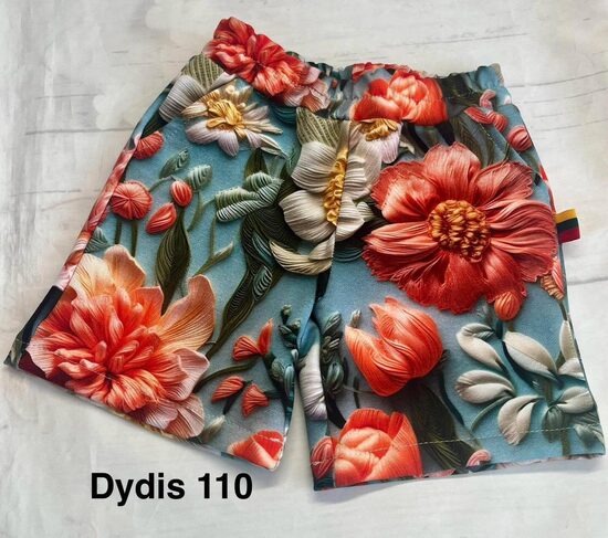 (110) Trumpikės "Gėlės"