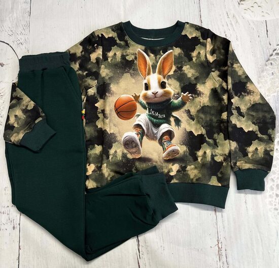 (128) Komplektukas "Žalia/Balta" 