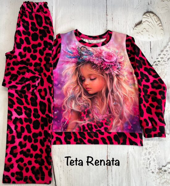 (116) Komplektukas "Mergaitė su gėlių vainiku"