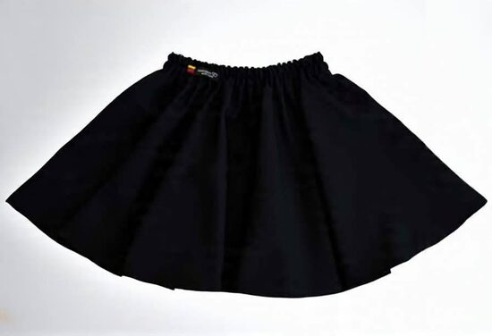 (86-152) Juodas sijonas "Saulės kliošas" 