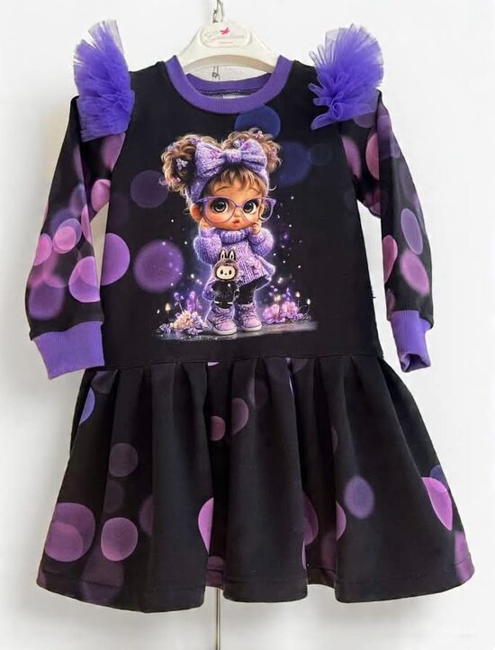 (98-140) Suknelė "Stileiva su labubu"  