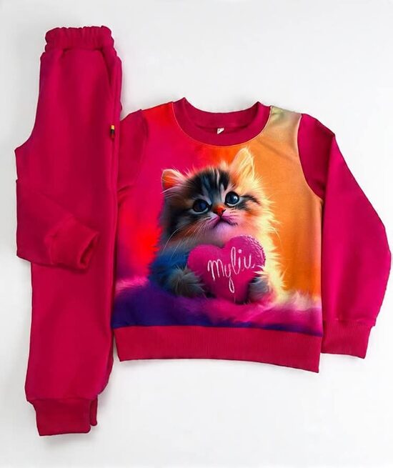 (92-110) Komplektukas su kelnėmis "Myliu" 