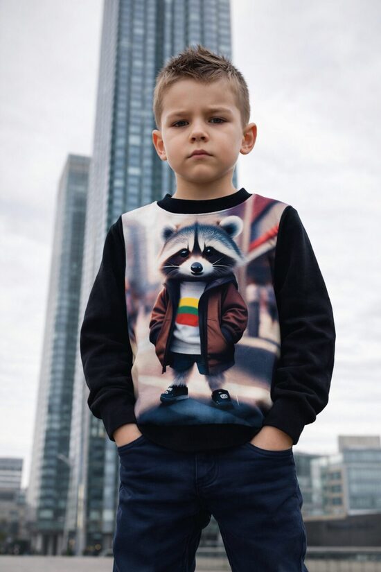 (122-140)Veliūrinis džemperis “Meškėnas”