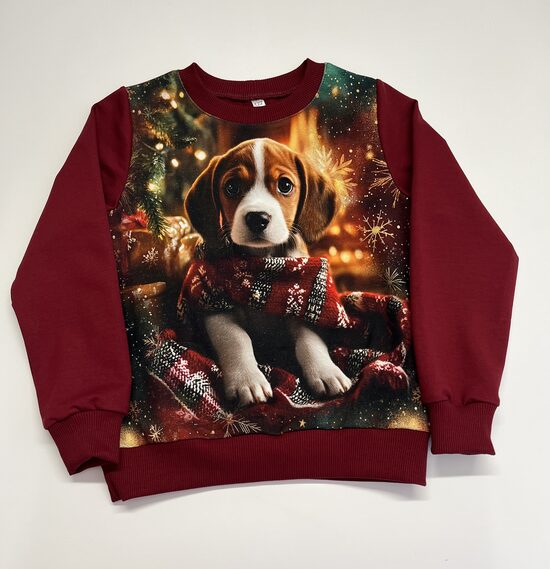 (116-134) Palaidinukė “Kalėdinis šuniukas” 