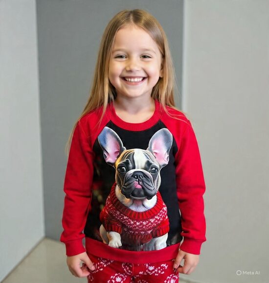 (104-128) Džemperis “Prancūzų buldogas” 