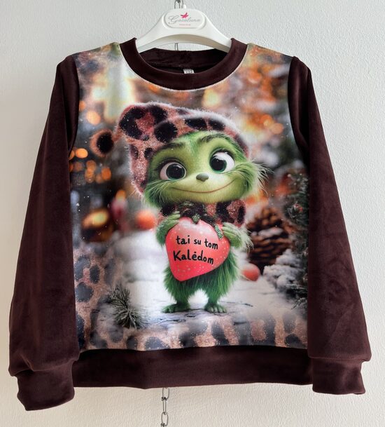 (122-134) Soft veliūro džemperis “Grinčas” 