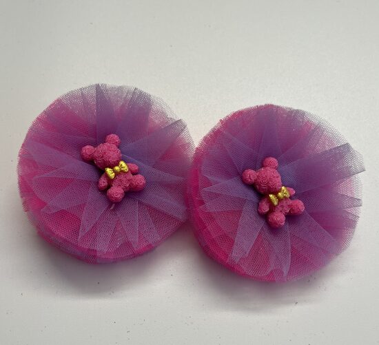 Plaukų gumelės “Rožinis meškiukas”