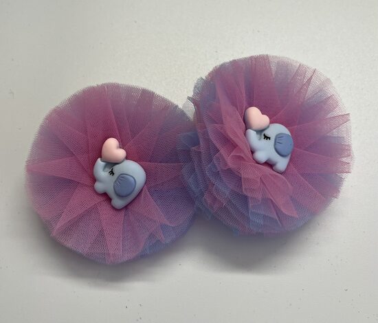 Plaukų gumelės “Žydras drambliukas”