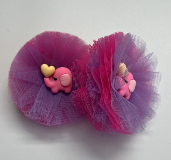 Plaukų gumelės “ Rožinis drambliukas”