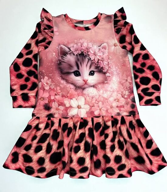 (92-128) Suknelė "Katinėlis" 