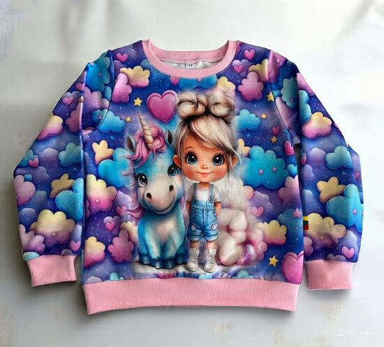 (116-128) Palaidinė “Vienaragis su mergaite” 